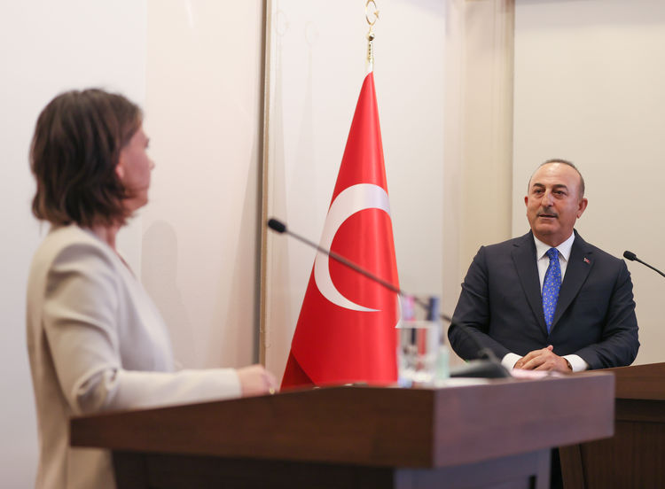 Dışişleri Bakanı Mevlüt Çavuşoğlu - Almanya Dışişleri Bakanı Annalena Baerbock