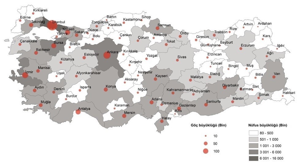 İSTANBUL'DAN SİNOP'A TERSİNE GÖÇ SİNOP’UN EN FAZLA GÖÇ ALDIĞI İL 6 BİN 63 KİŞİ İLE İSTANBUL OLDU