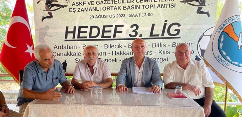 Sinop ASKF’den 3. lig talebi