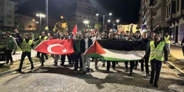 İSRAİL SİNOP'TA PROTESTO EDİLDİ