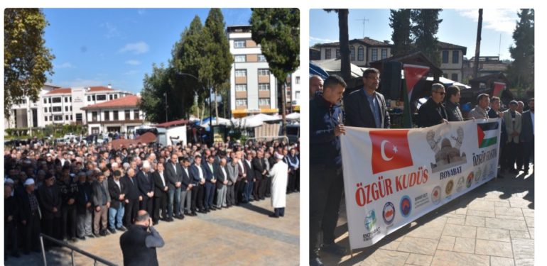 Filistin’de hayatını kaybedenler için Boyabat’ta gıyabi cenaze namazı kılındı