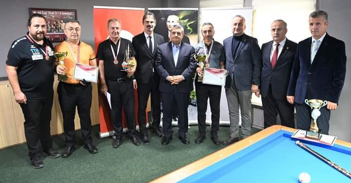 Üç Bant Bilardo Orta ve Batı Karadeniz Bölge Şampiyonası Sinop’ta sona erdi