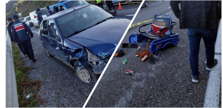 Otomobil motosiklete çarptı: 1 ölü