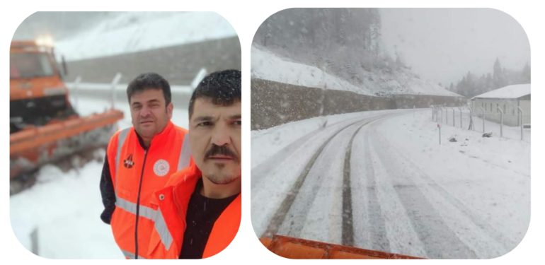 Boyabat’a yılın ilk karı düştü