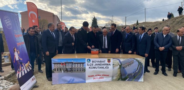 Boyabat’ta Yeni Jandarma Binasının Temeli Atıldı…