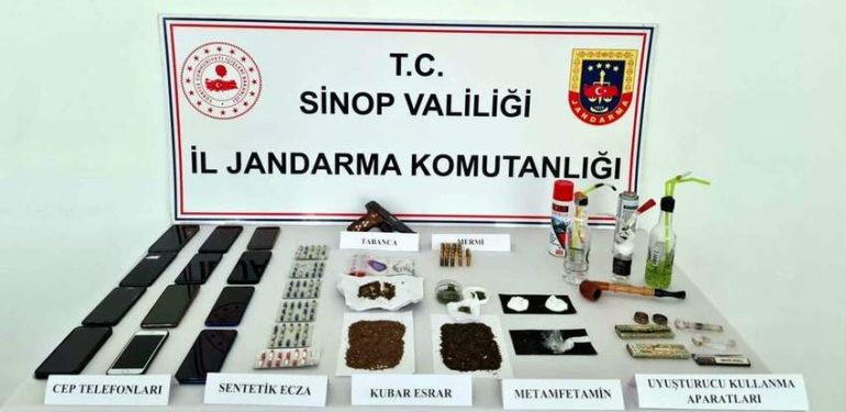 Sinop merkezli Narkogüç Operasyonu: 34 gözaltı