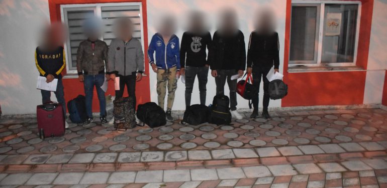 7 kaçak göçmen yakalandı