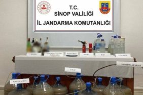 SİNOP’TA KAÇAK ALKOL OPERASYONU