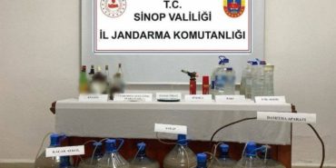 SİNOP’TA KAÇAK ALKOL OPERASYONU