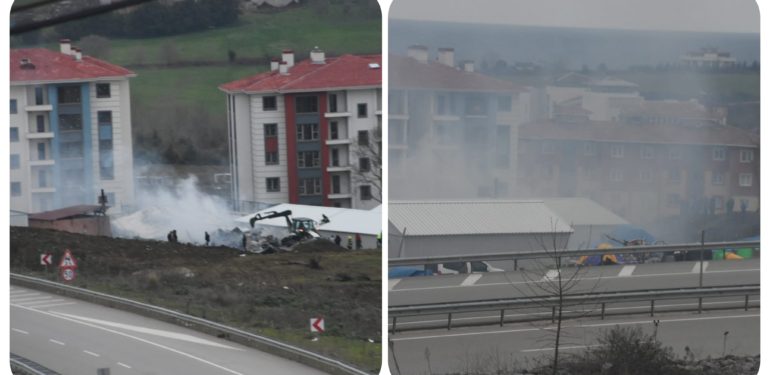 Sinop’ta korkutan yangın