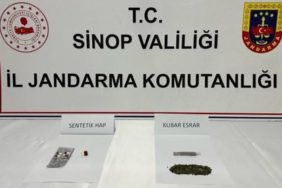 SİNOP’TA ŞÜPHELİ ARAÇTA UYUŞTURUCU ELE GEÇTİ: 2 GÖZALTI