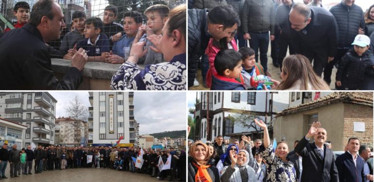 BAŞKAN ADAYI YILDIZ’DAN MAHALLE ZİYARETLERİ…”Yıldız;Boyabat’ımızın değerine değer katacağız.”