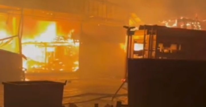 Sinop Küçük Sanayi Sitesinde Yangın