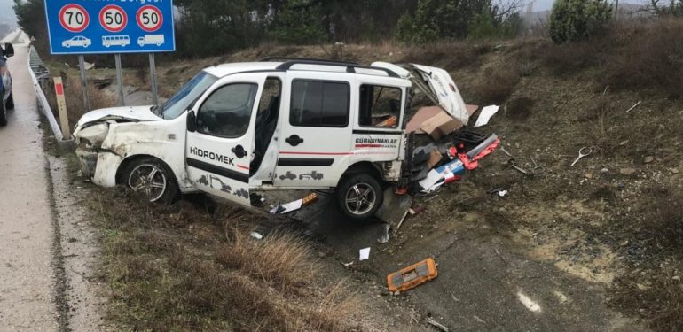 Boyabat Bektaş Köyü’nde Trafik Kazası